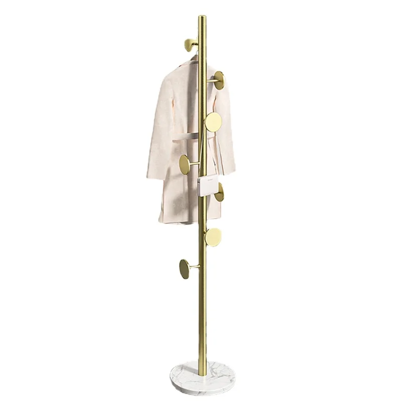 

Clothes Hanger Rock Plate Coat Rack Floor Home Bedroom Living Room Vertical Light Luxury Hanger