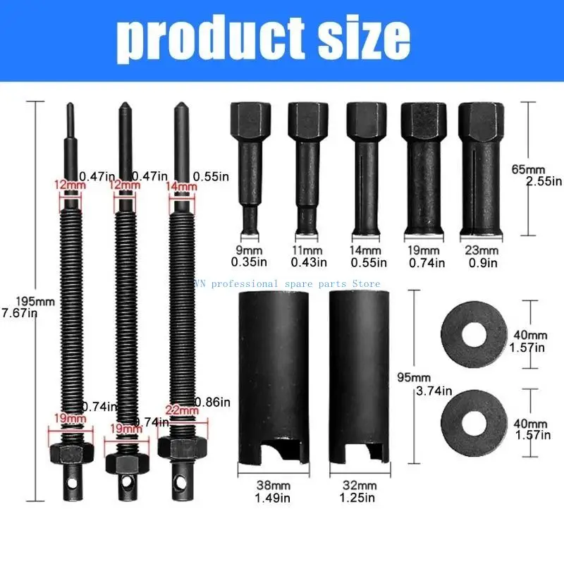 41XA 12ocs مجموعة مجتذب محمل الدراجة النارية مجموعة إزالة المحمل للإصلاح والصيانة #6