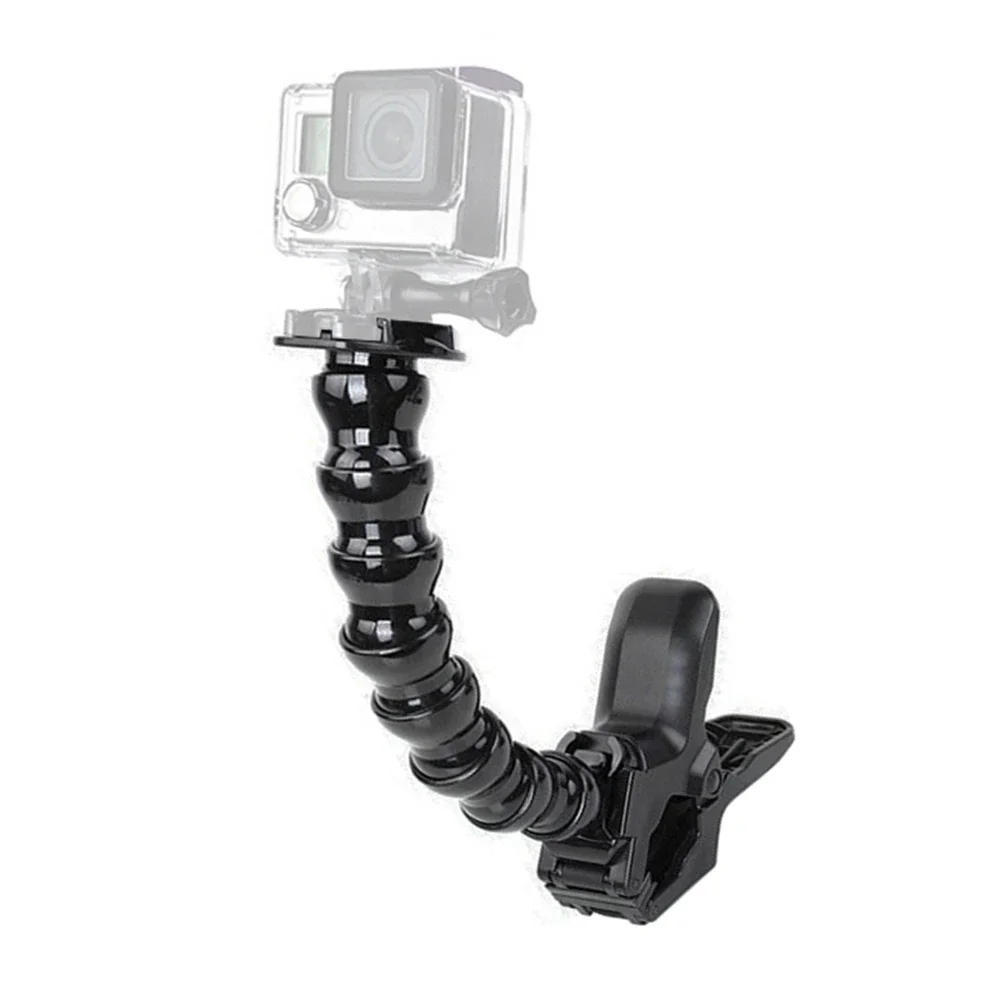 Flex zacisk do akcesoriów Gopro hero mocowanie elastyczny statyw do SJCAM dla Xiaoyi dla Eken regulowane szczęki gęsia szyja