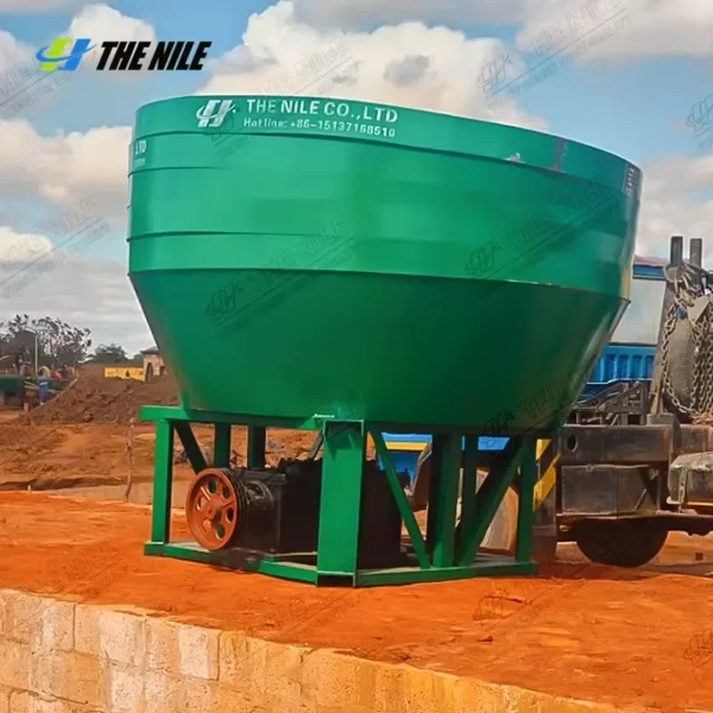 2026 CE Multi-Functional Gold Ore Wet Edge Pan Mill 1400A Gold Wet Pan Mill Machine Wet Pan Mill