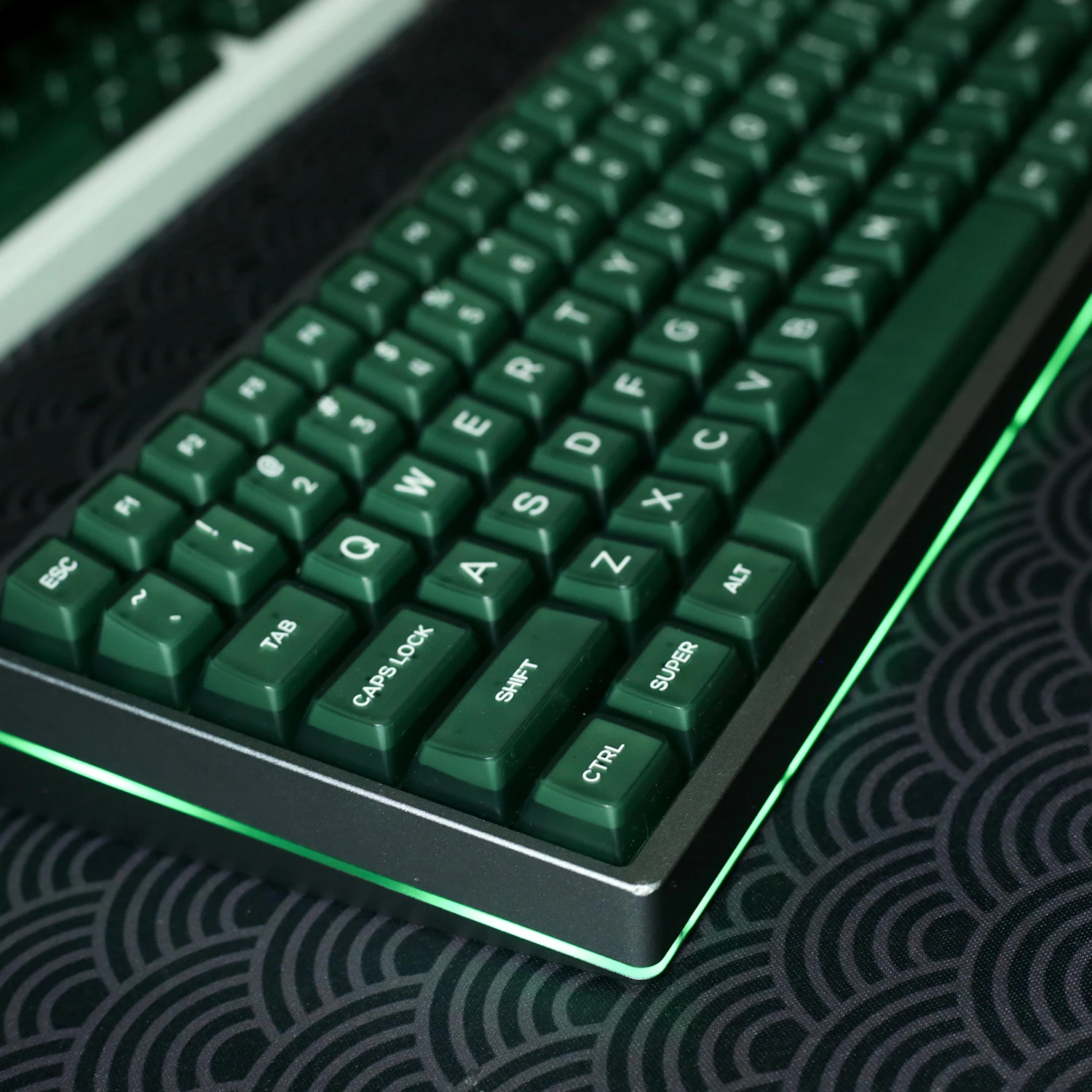 Imagem -04 - Kbdiy-keycap Translúcido Verde Perfil SA Teclado Mecânico Tiro Duplo Iso 135 Tampas de Teclas para Interruptor mx Personalizado Pbt