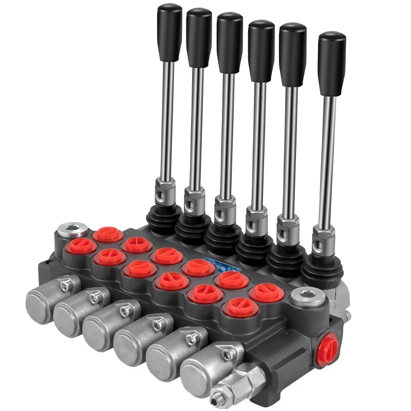 6 Spool Hydraulic Spool Valve, 11 GPM Hydraulic Loader Valve, 3600 PSI Directional Control Valve