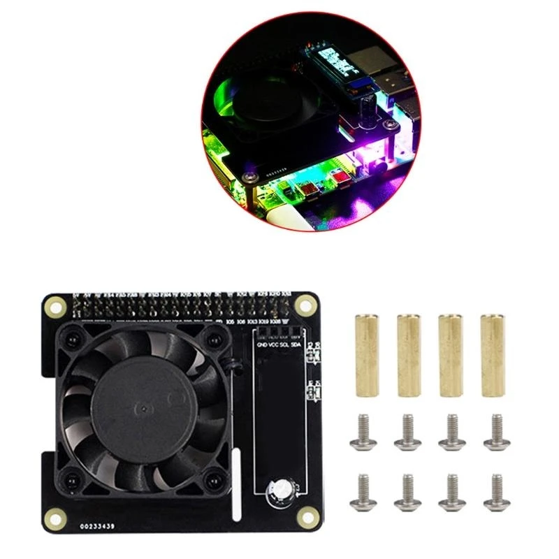 Ice Cooling Fan Intelligent Speed Temperature Control Expansion Board CPU best sale