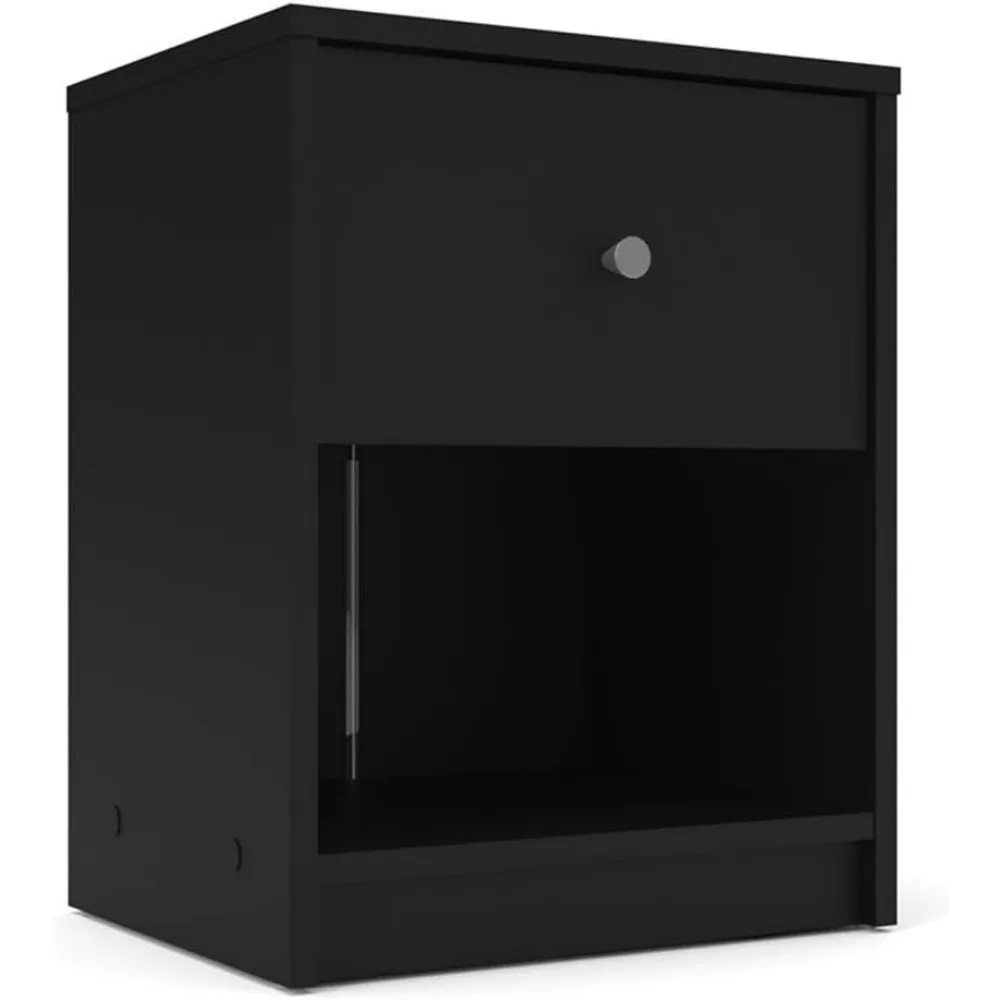 Black Pemberly Row 2-Piece Bedroom Furniture Set: Nightstand and Dresser