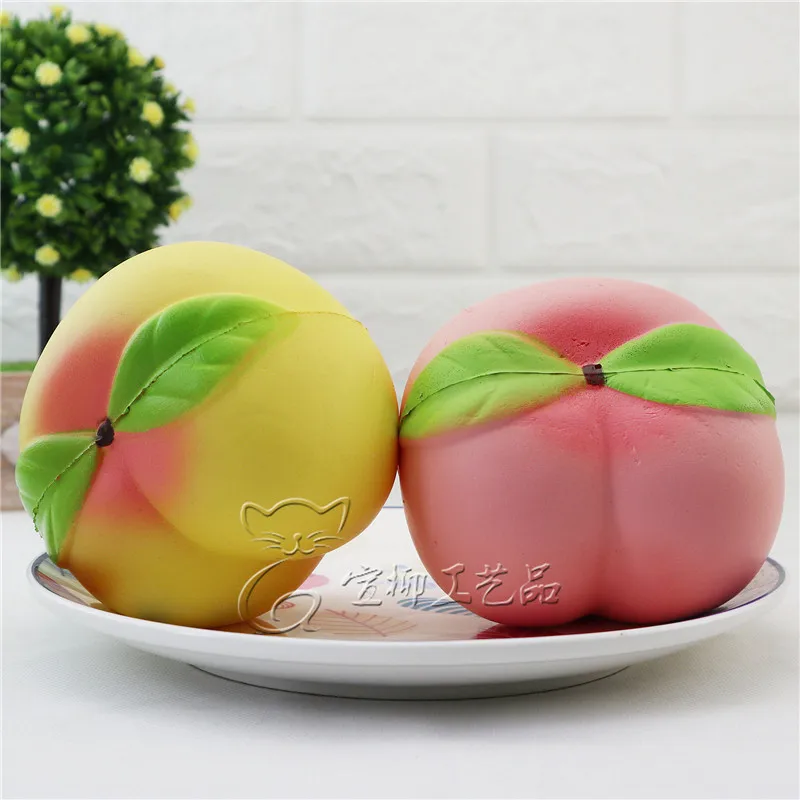 Jumbo Squishy Perzik Zachte Simulatie Voedsel Fruit Crème Geurende Langzaam Stijgende Stress Antistress Squeeze Speelgoed Party Gift Kinderen