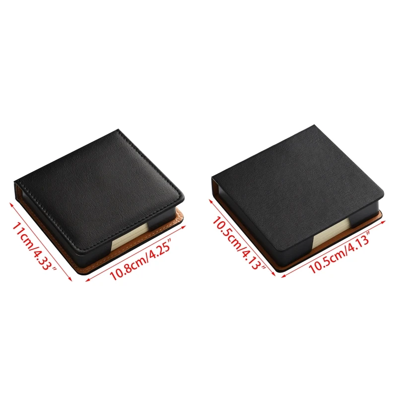 ファッション付箋オーガナイザーボックス革メモパッドディスペンサーデスクトップオーガナイザー用品学生オフィスワーカー子供