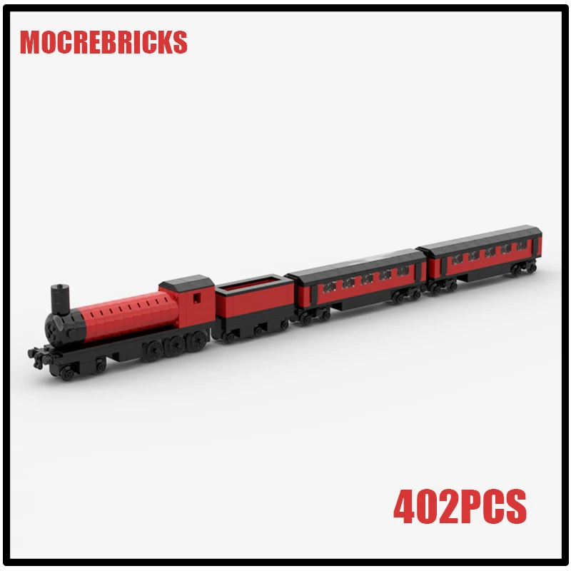 MOC Stadt Eisenbahn Mini Zug Diesel Elektrische Lokomotive Bausteine Modell Technologie Ziegel Spielzeug kinder Puzzle Geschenke