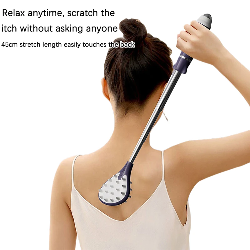 1Pcs Back Scratcher Telescopic Scratching Back Scratcher Massager Kit Scraper Extendable Telescoping Itch Massage Relaxation