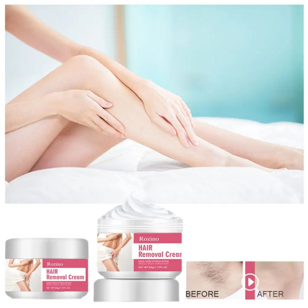 Crema de depilación indolora, crema depilatoria no irritante para el cuidado de la piel, reparación de cuerpo completo efectiva, belleza suave