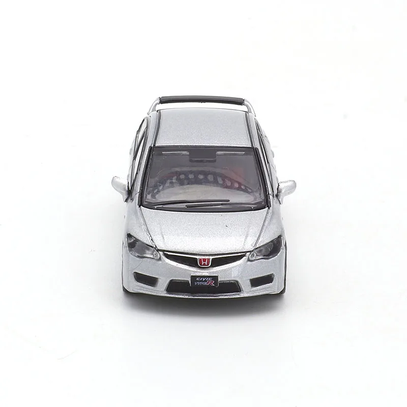 DCT 1:64 Honda Civic Type-R FD2 Silver 82 Simulation Alloy Small Scale Car Model Decoration Diecast Alloy Collection Gift