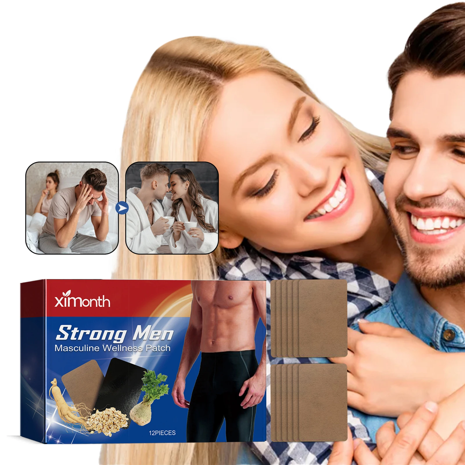 Prostate Health Navel Patch Natural Herbal Bladder Control Paster Prostate Gentle Convenient Treatments Patch For Men's Health