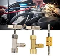 R-134A Can Tap R134A Dispenser Valve AC Refrigerant Bottle Opener with 1/4’’ SAE Male Thread to Connect R12 R22 Manifold
