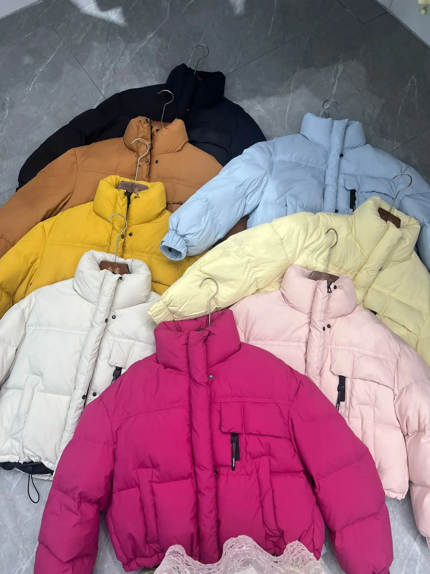 2026 Autumn Winter Women's Short Down Jacket Korean Stand Collar Puffer Jackets Women Warm Fashion Multicolor Thick Outerwear