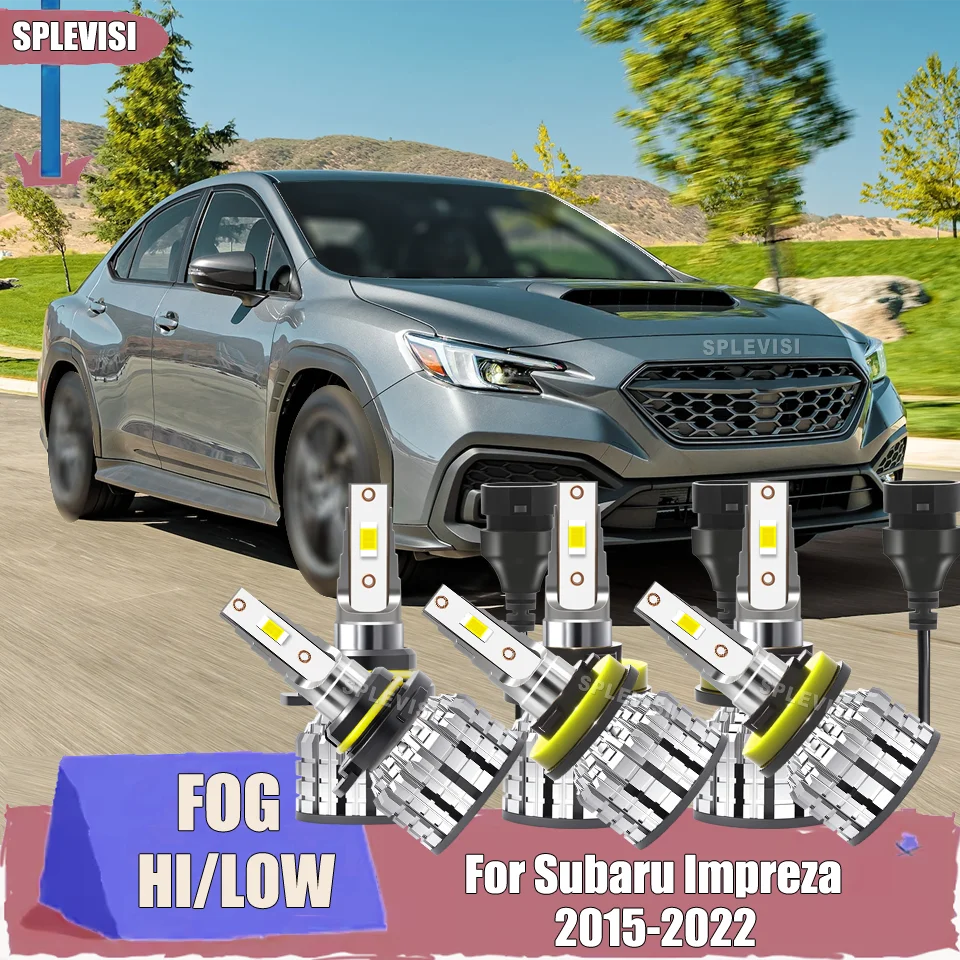 

easy to install 9005 h11 12v LED Headlight Foglamp Bulbs Selected Set For Subaru Impreza 2015 2016 2017 2018 2019 2020 2021 2022