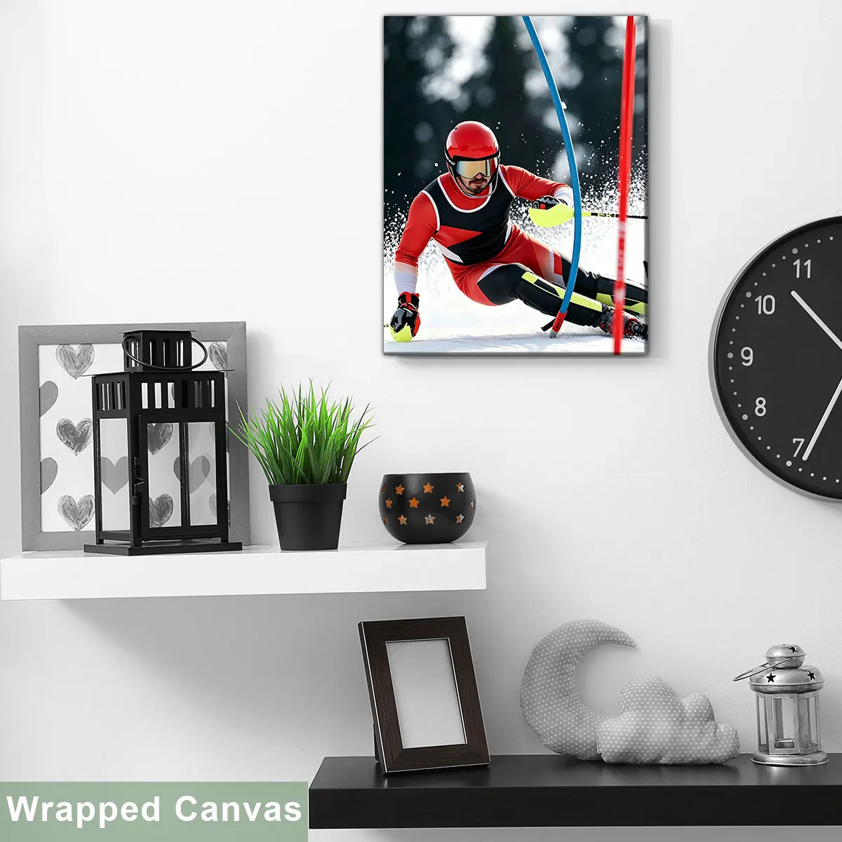 Custom Photo Frame Canvas Painting 1Pcs Halloween Christmas Gift Transform Your Photo into Beautiful Wall Art Wrapped with Wood