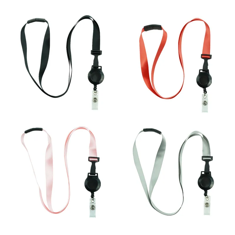 Retractable Badges Lanyards Retractable Neck Strap for ID Holders Name Badges Strap Work Pass Card Sleeve Keys Rope Lanyards