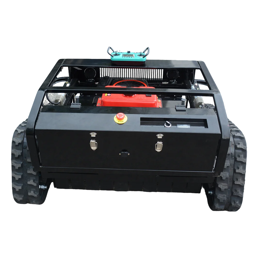 800 مللي متر جزازة العشب المرتبطة بالديزل صفر دوران المسار نوع جزازة العشب التحكم عن بعد جزازة العشب الزراعية للحديقة #6