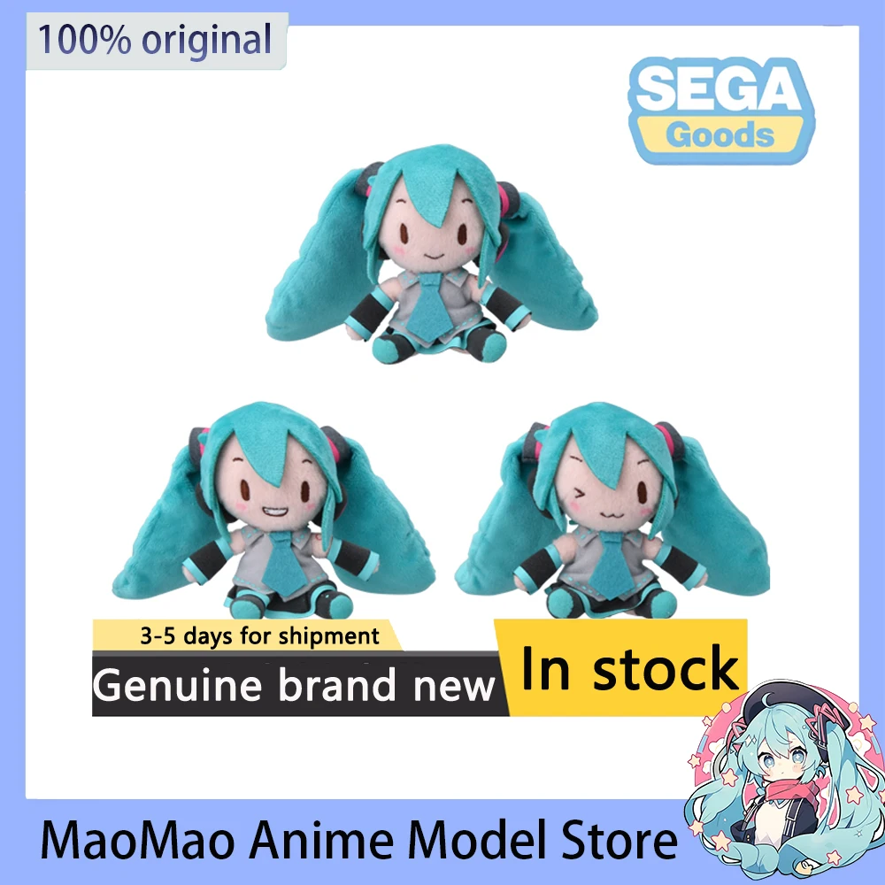 

Original SEGA VOCALOID Hatsune Miku mini fufu Plush Doll 10cm Cartoon Collectible Toys Anime Children's Gift In Stock