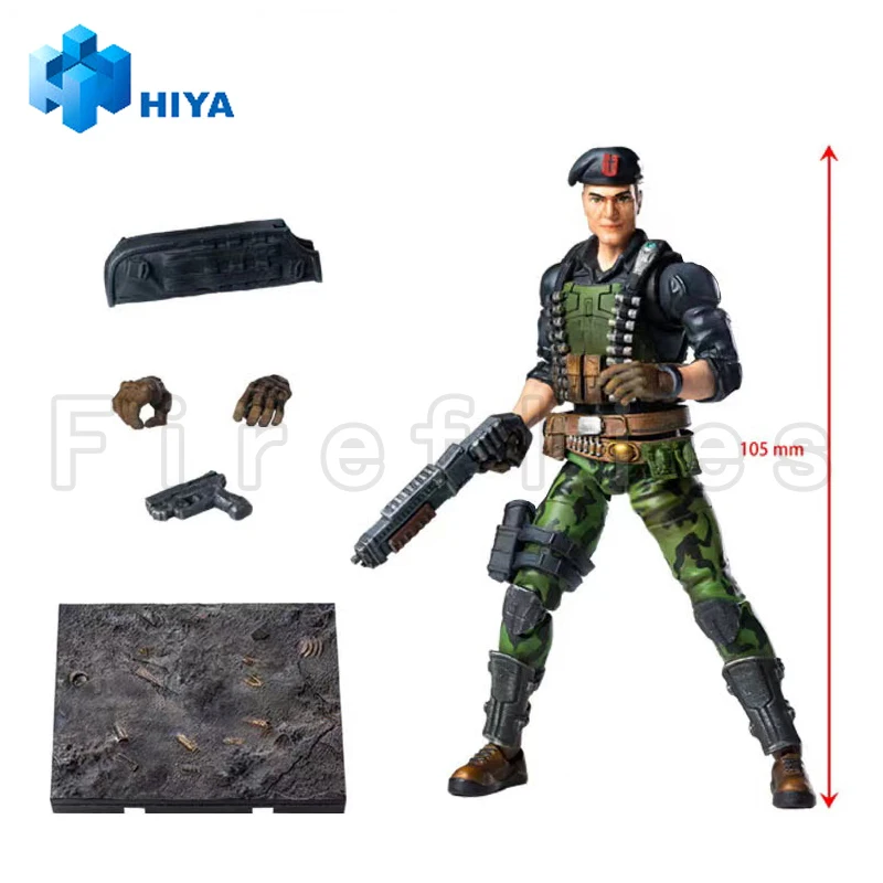 1/18 HIYA 3,75 cala figurka wykwintna seria Mini G.I.JOE Flint Model postaci z anime zabawka