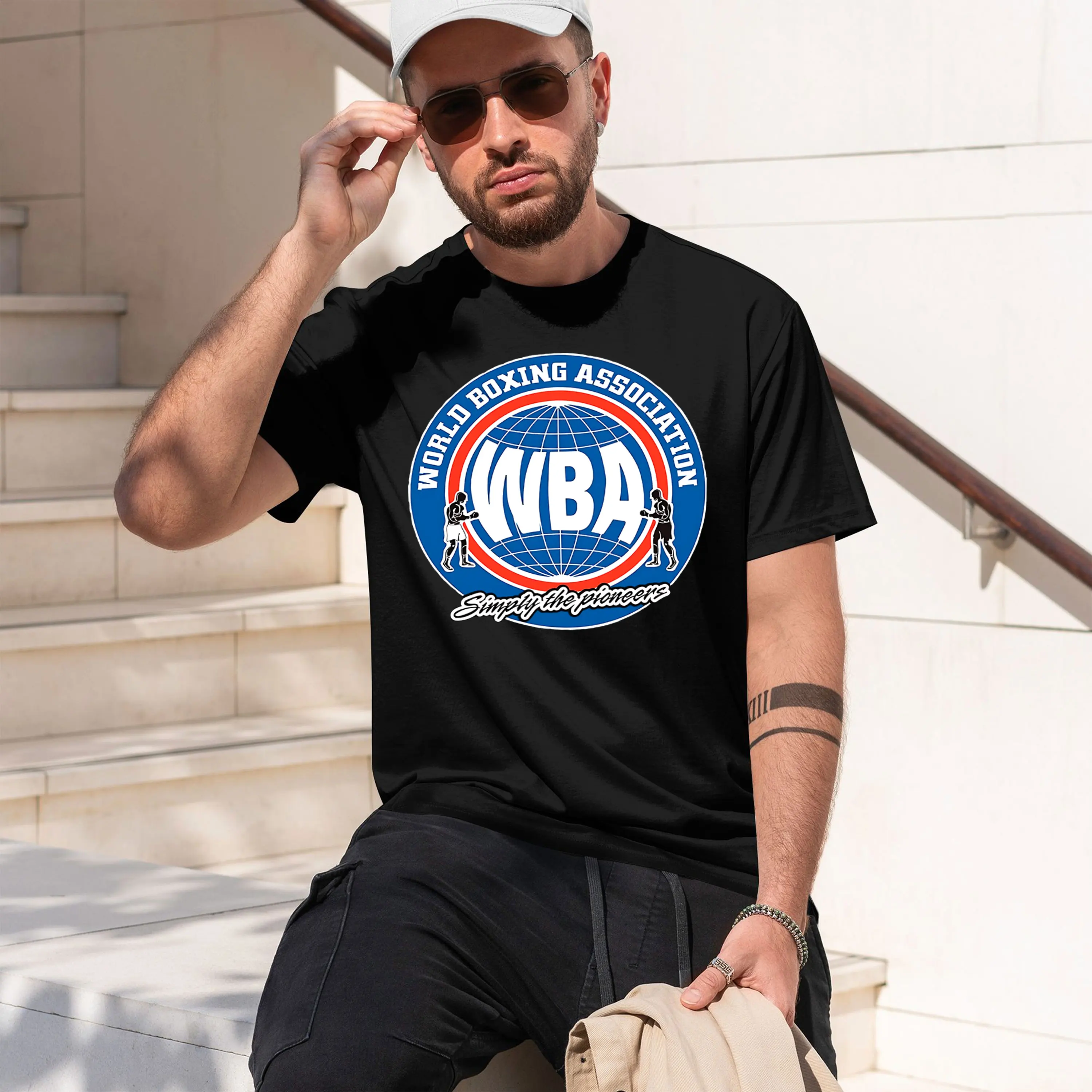 WBA BOXING py Mountaineering 2026 New Model Men’s Short-sleeve crewneck T-Shirt Classic Casual Multiple Colors and Sizes for Dai