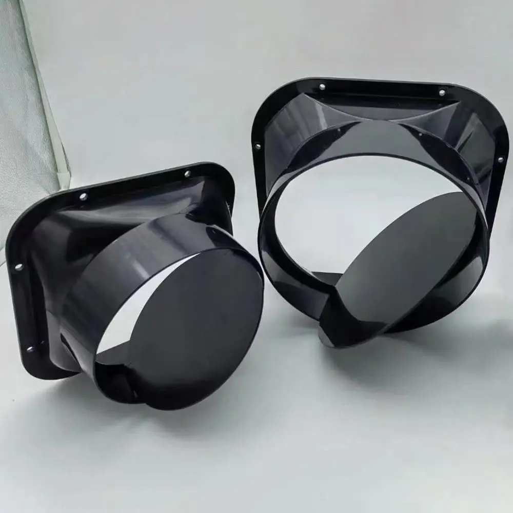 ABS Lüftungskanal Flanschventil Schwarz 100/150/200 mm Rohr Rückschlagventil Luftkanal Rückschlagventil Frischluftsystem