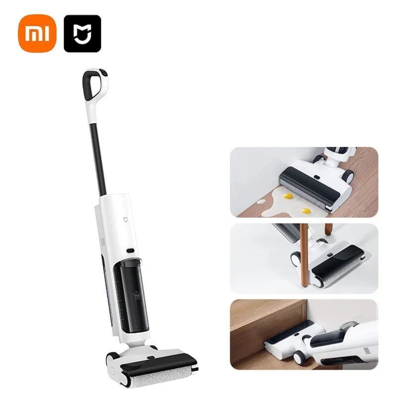 

XIAOMI MIJIA Wireless Floor Washer 2C Wet And Dry Vacuum Cleaners Self Cleaning Crawler Antibacteri Roller Brush Washing Mopping