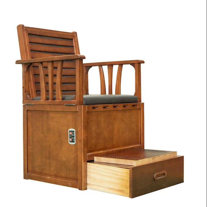 

Wet Steam Foot Bath Wooden Portable Yoni Chair