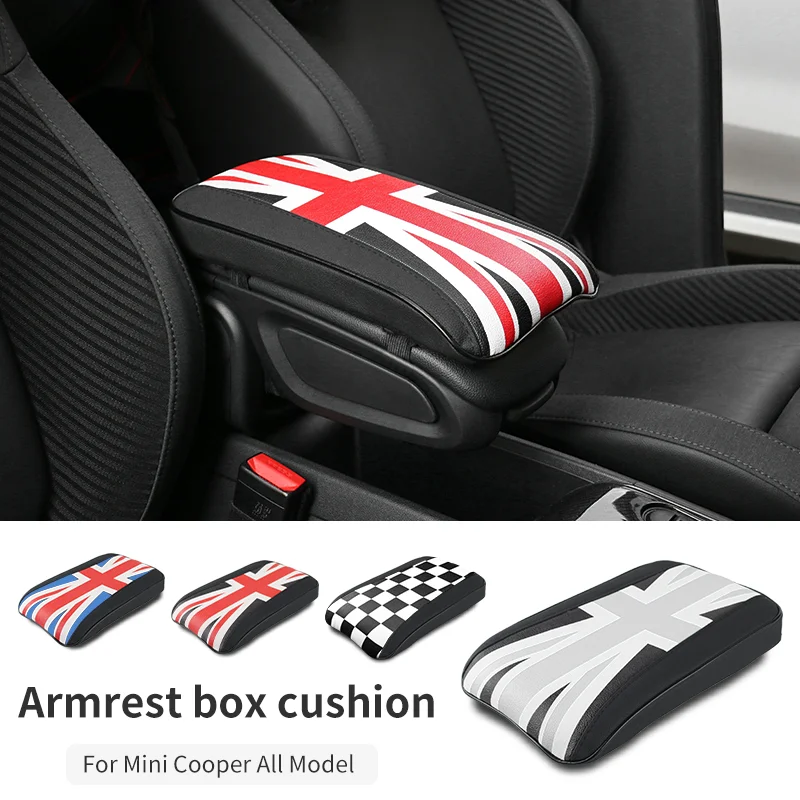 

Car Hand Rest Pad Central Armrest Storage Box Cover Protective Mat Accessories For Mini Cooper F56 F60 F65 F66 R56 R60 J01 J05