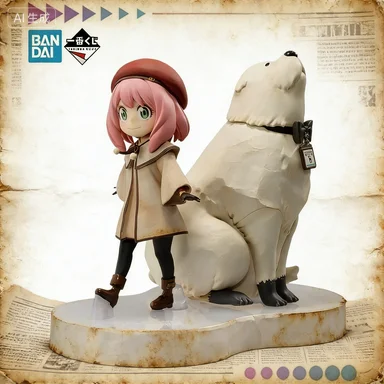 

Spot Sale【Original】BANDAI Ichiban Kuji SPY×FAMILY CODE: White Prize A Anya & Bond Mol Classic Anime Toysin Stock