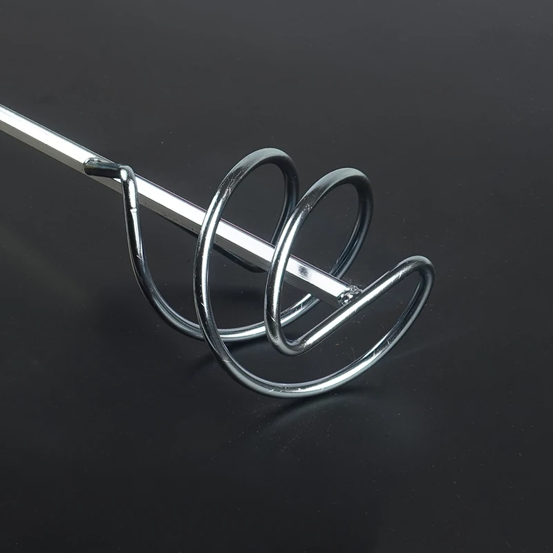 2Pcs 80mm X 400mm Paint Stirrer, HEX Thread, Mixing Paddles for Adheives, Paint Whisk, Cement, Concrete, Glue