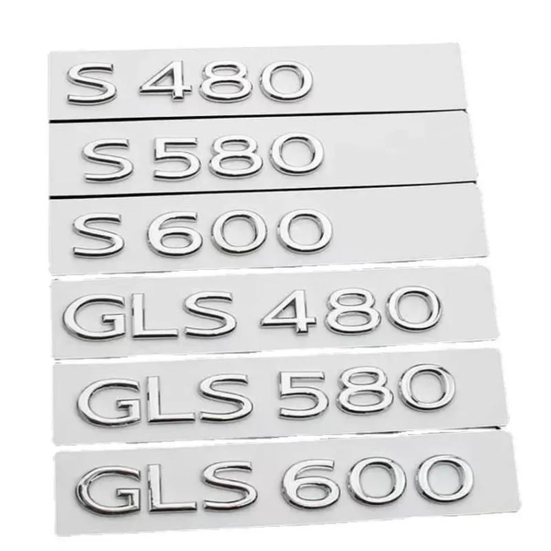 GLS 400 450 480 500 600 680 S480 580 600 شارة ملصقات السيارات لمرسيدس بنز MAYBACH سلسلة الجذع التسمية تعديل الملحقات