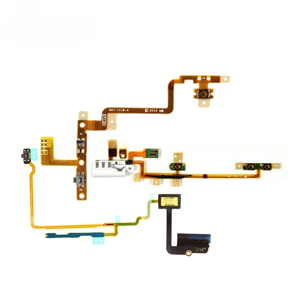 Volume Audio Mute Power Switch ON OFF Button Key Flex Cable for IPod Touch 2 3 4 5 Nano 6 7 Repair Parts