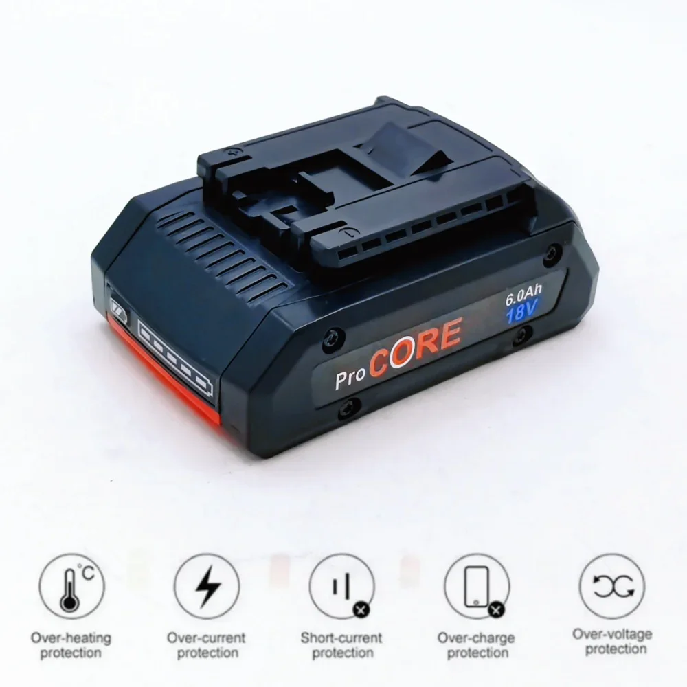 Untuk Bosch ProCORE Seri Premium 18V Baterai Pengganti Sel 21700 Kompatibel dengan BAT609 BAT618 GBA18V8 - Aksesori Alat Listrik