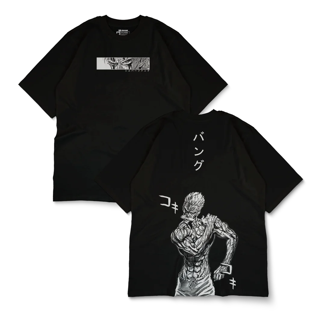 Koszulka z grafiką One Punch Man Silver Fang, styl Y2k, oversize, z krótkim rękawem, z grubej bawełny, dla kobiet i mężczyzn.
