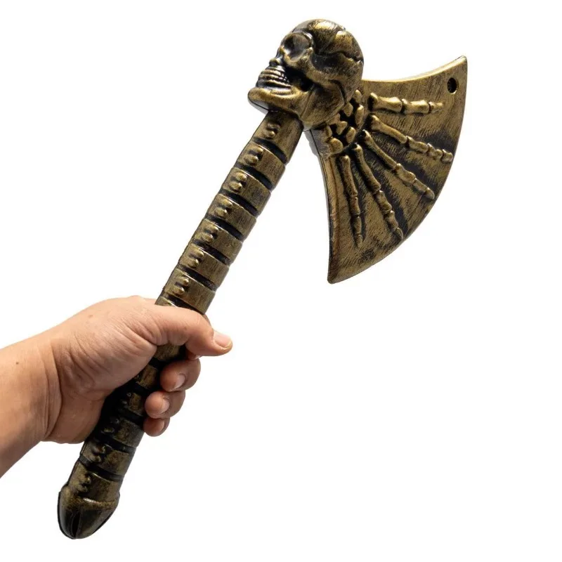 Katana – modèle de hache squelette en PU, 42cm/16,53 pouces, accessoires de couteau, fournitures de fête à collectionner, ornements d'halloween, jouet pour garçon, cadeaux amusants