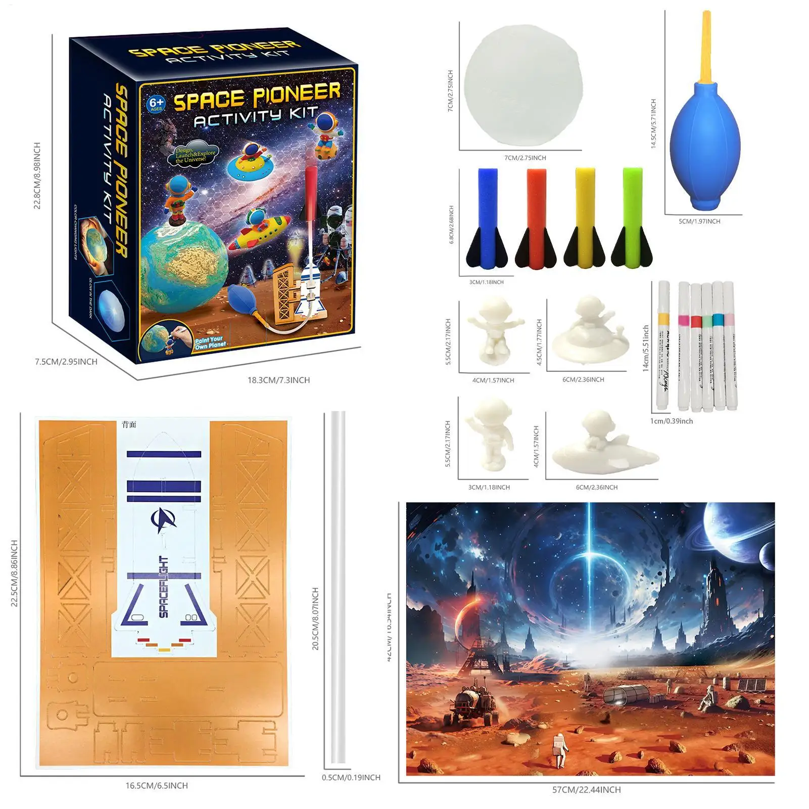 Science Toys For Kids Science Education Planet Painting Toys Creative Learning Games STEM Activities Educational Preschool