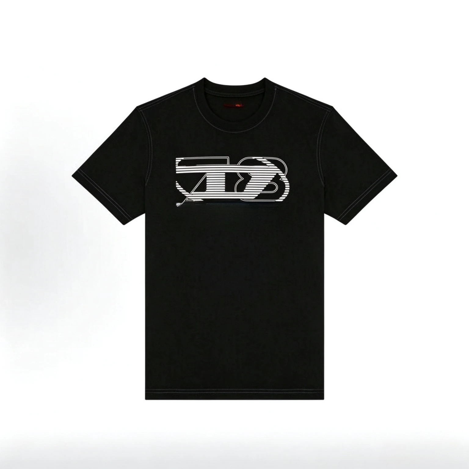 New 2026Diagonal Tag Sticker Block Text Graphic Short Sleeve T Shirt, Unisex Oversized Tee, Kids Adults Front Print Casual Tops