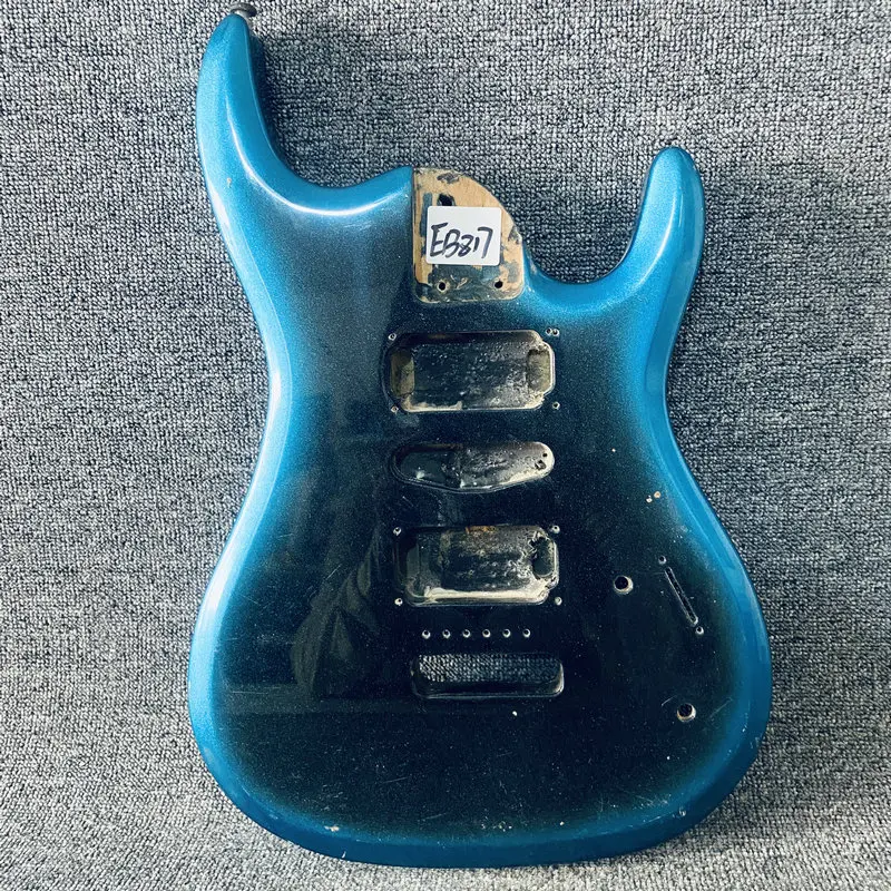 

EB817 Electric Guitar Body Replace HSH Pickups 6 Screws Fixed Tremolo DIY Parts Right Hand this Metal Gradient