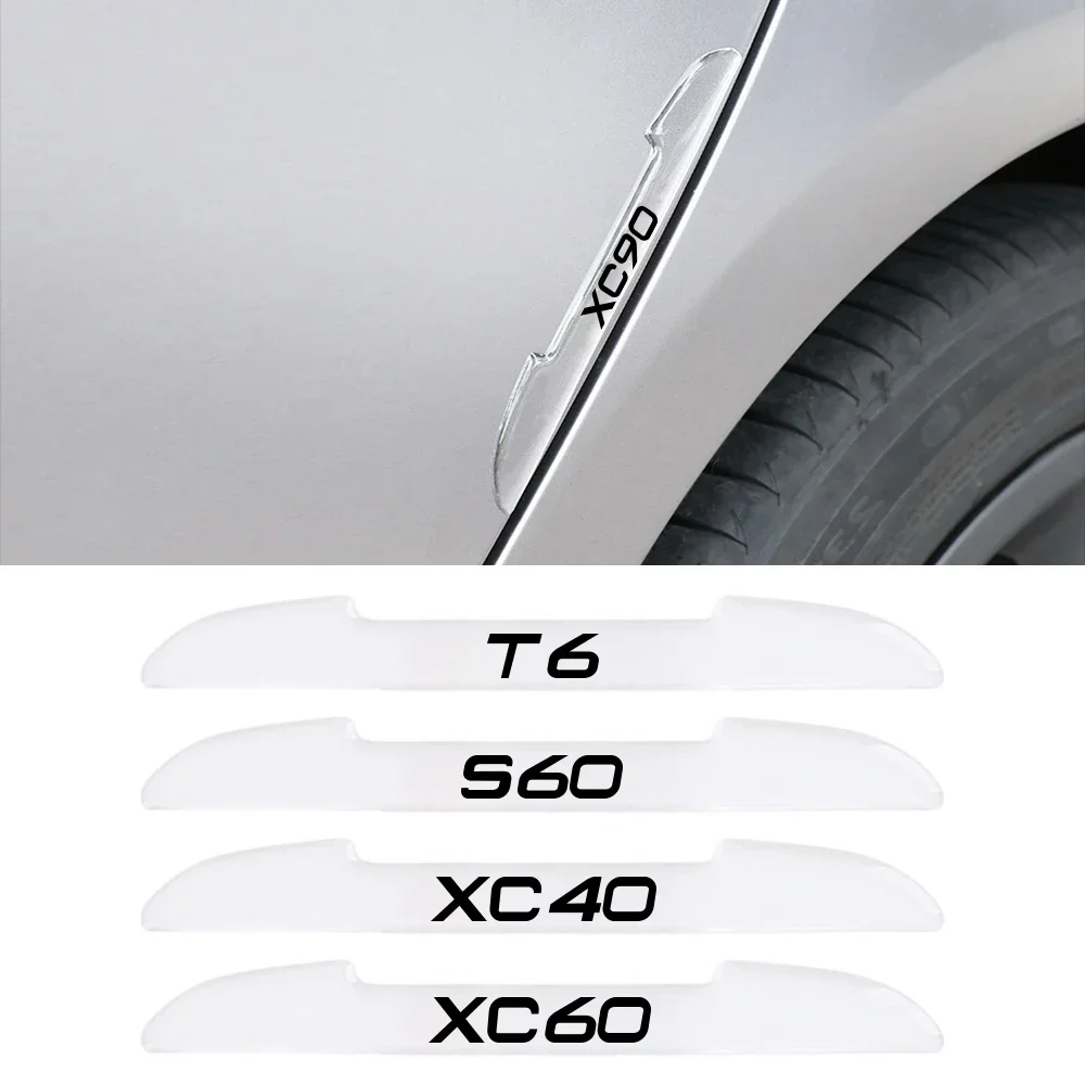 Car Transparent Anti-Collision Strips Stickers For Volvo XC90 XC60 C30 T6 S60 C70 XC40 V40 XC70 V70 V60 V50 S80 S40 AWD V90 S90