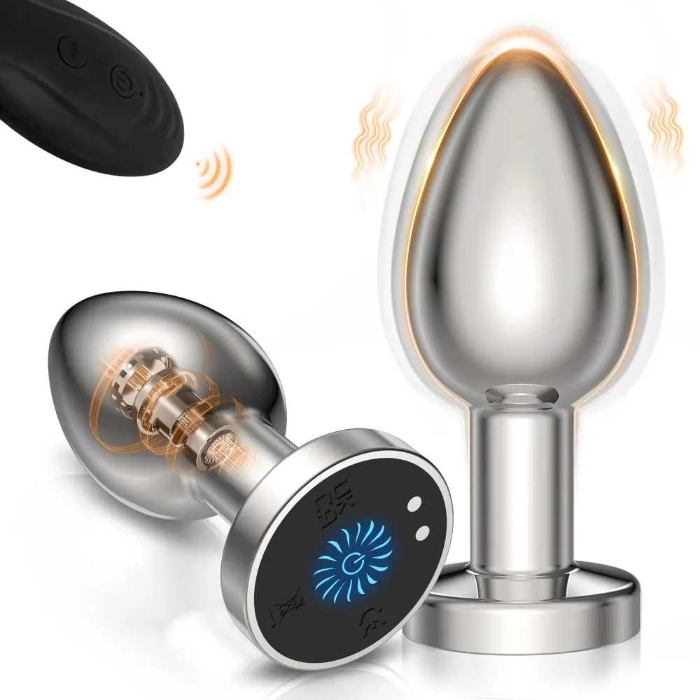 Vibratore anale con telecomando Bluetooth, plug anale per uomo, massaggiatore prostatico per uomo, masturbatore femminile, giocattoli sessuali per adulti per donne, uomini e gay_voghion.com