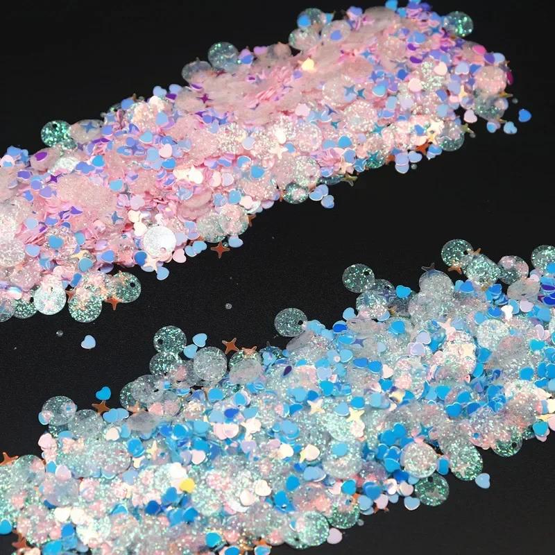 Glitter paillettes Mix Star Heart paillettes sciolte per Shaker Card Nail Art Scrapbook decorazione trucco coriandoli