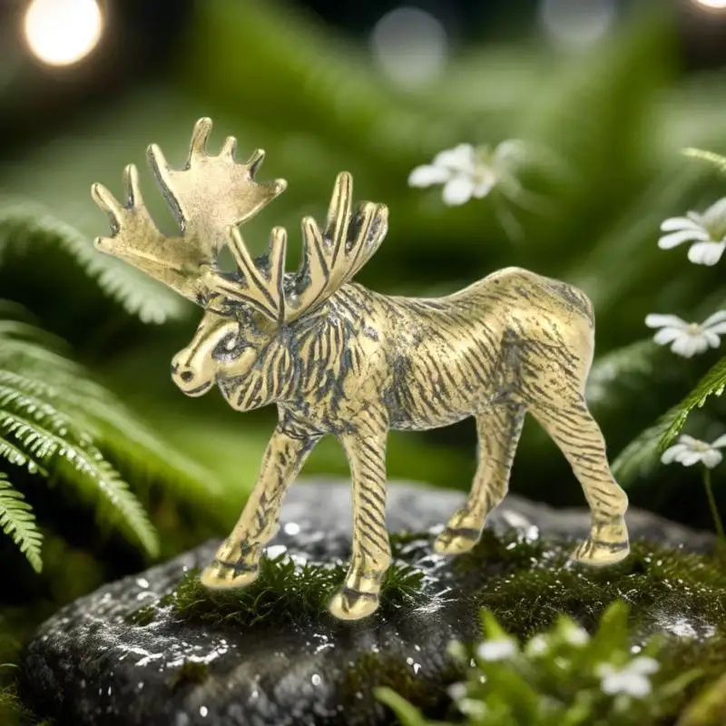 Alloy Figurine With Exquisite Hand Carved Details For Home Decor Garden Ornament Desktop Collection