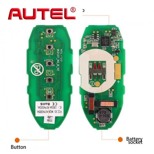 1PCS IKEYNS005AL Telecomando Intelligente Universale Chiave 5 Pulsanti Per Nissan Lavoro Per Autel Smart Key Per KM100 IM508 IM608 KM100E
