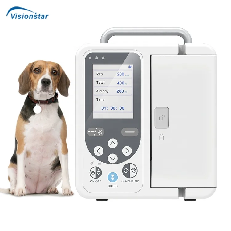 Portable High Precision Open System Veterinary Infusion Pump for Animal