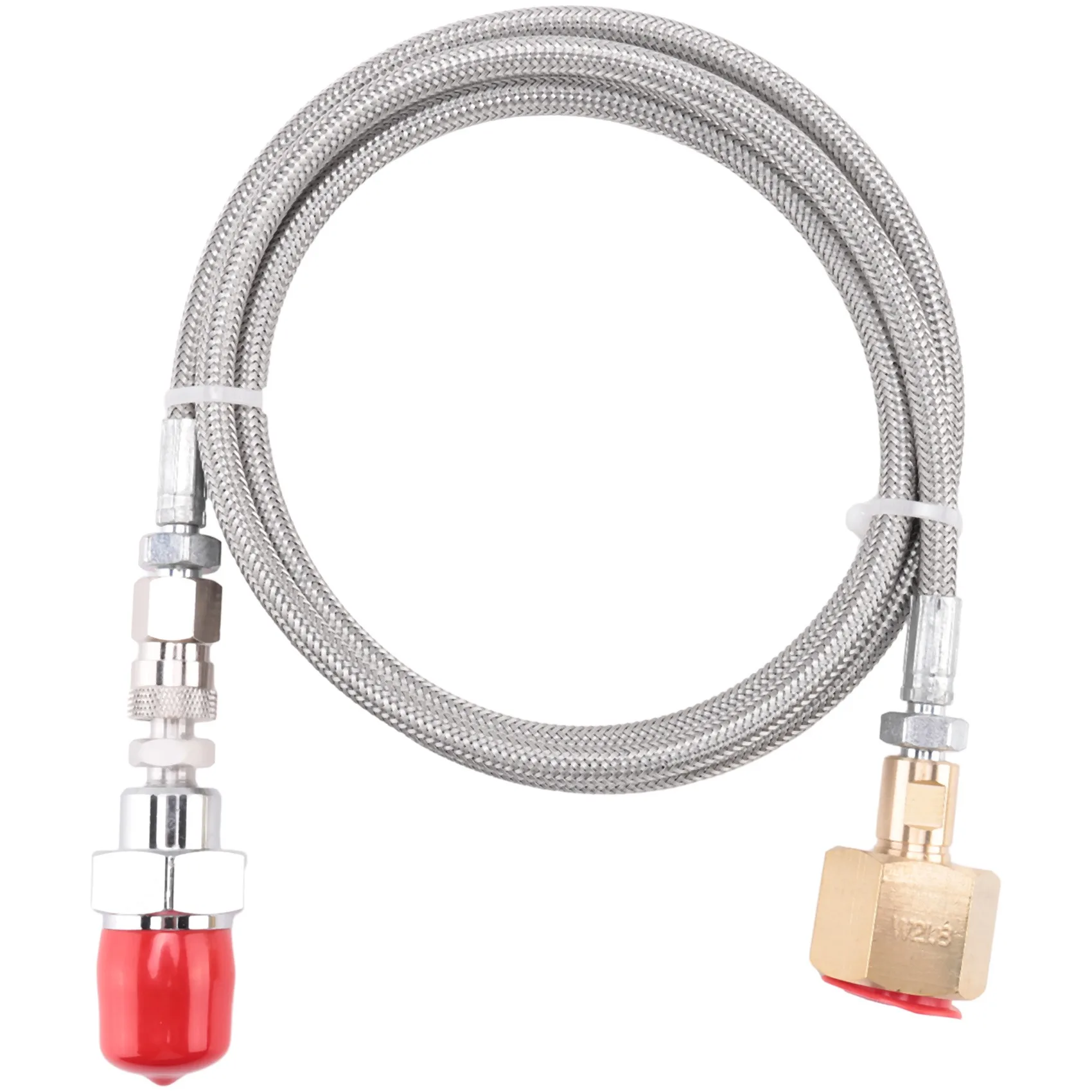 BFYL-CO2 محول خرطوم الضغط العالي لـ Grohe الأزرق كربونات المياه المنزلية نقل CO2 خرطوم نقل 1.5 متر