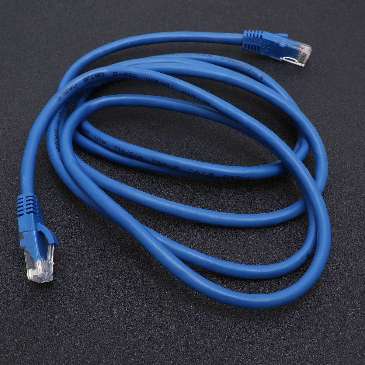

2M Blue Cat6 Gigabit Lan Network Jumper High Speed Durable Gold Plated Snagless Molded Bare Copper Conductor Fast Transmission