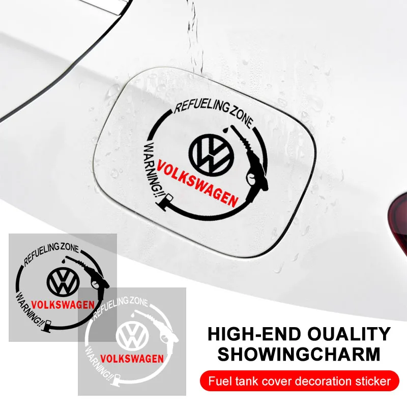 

1pcs Car Fuel Tank Cap Stickers Vinyl Fashion Decoration Decals for VW B5 B6 B7 T4 T5 Golf 4 5 6 7 Polo Passat Tiguan