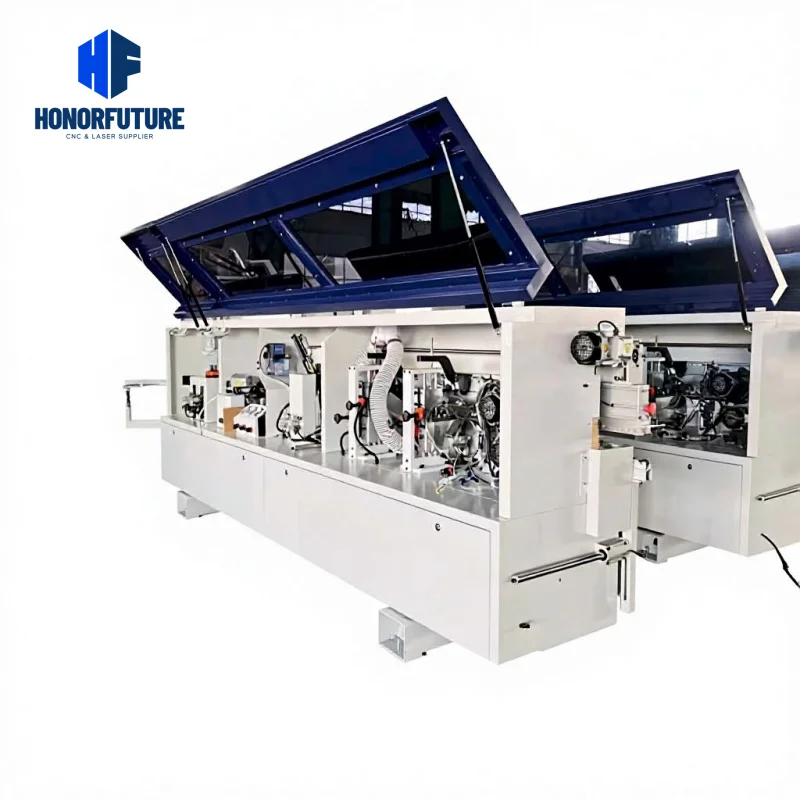 Woodworking Machinery Full Automatic Wood Mdf Cabinet Edge Bander Trimmer Gluer Pvc Tape Pre Milling Edge Banding Machine