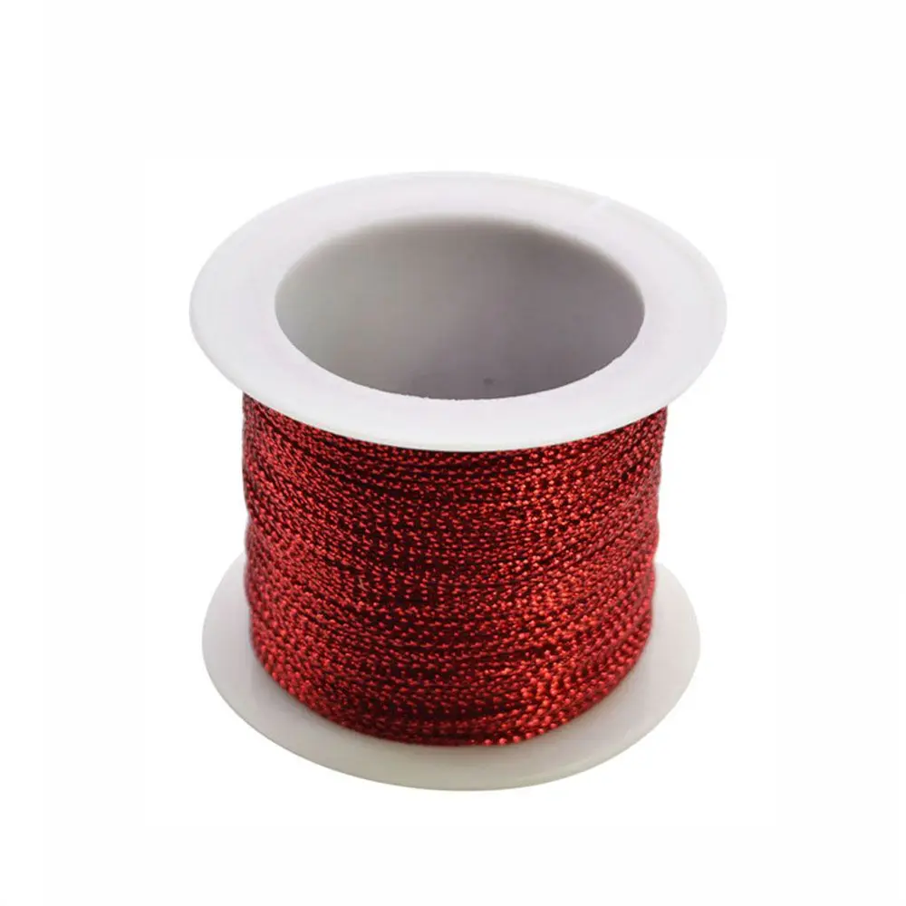 

20 Meters 1mm Gold Silver Red Necklace Bracelet Making No-slip Clothing Cord Tag Line Thread DIY Rope Cord String