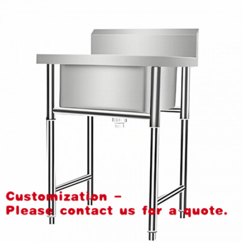 

Коммерческая мойка из нержавеющей стали 304 Customized.Commercial, утолщенная, для кухни и ресторана, одинарная, двойная, тройная чаша